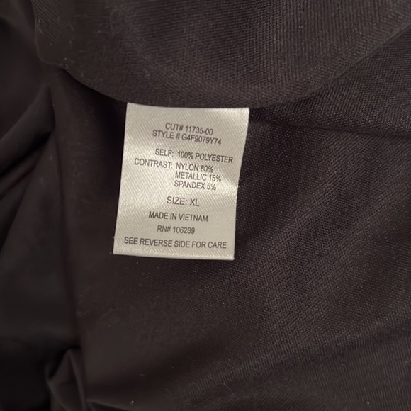 Guess‎ Black Dress with Wave Sequin Pattern Size XL - Picture 5 of 5